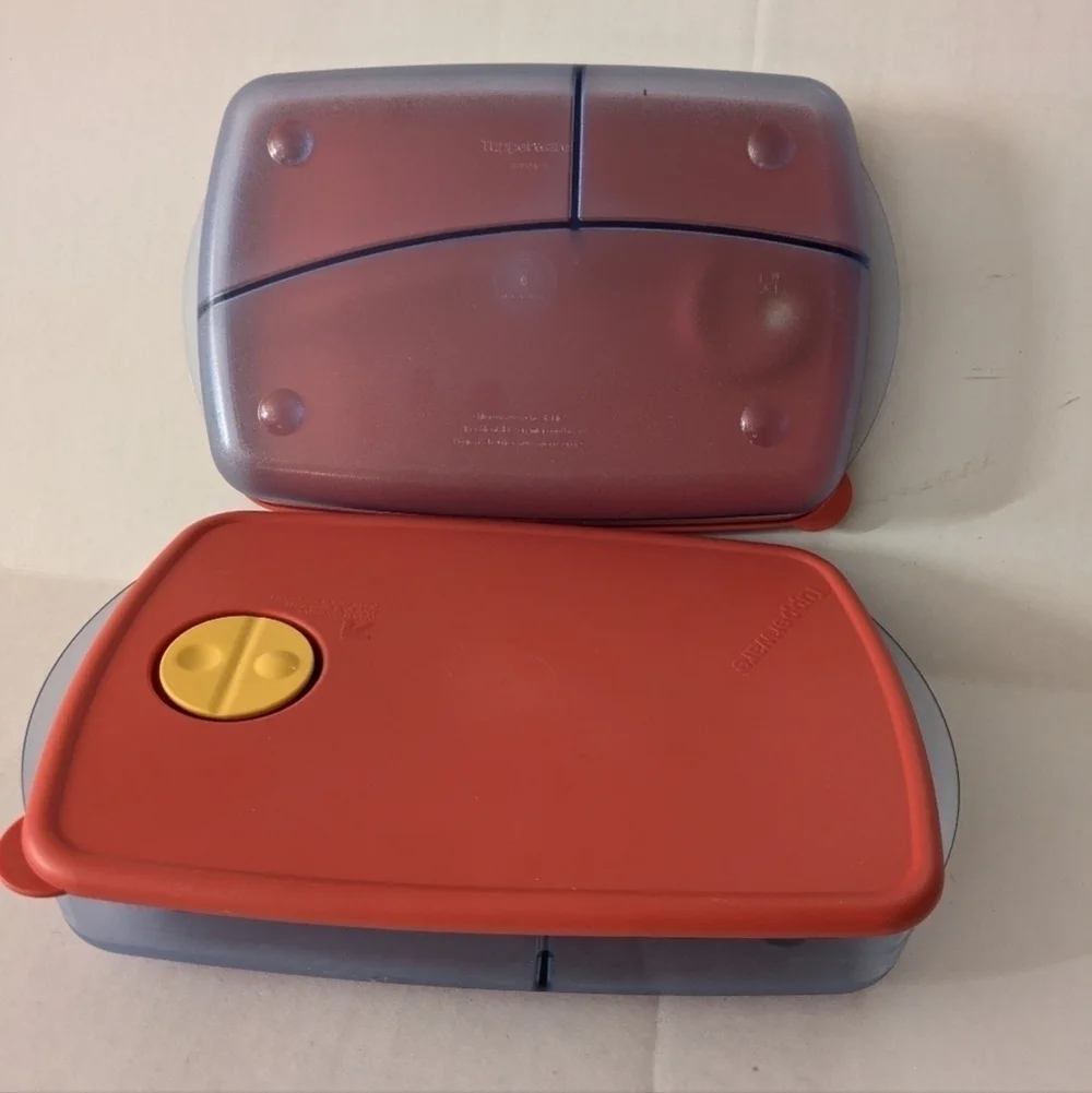 Tupperware rock N serve. Set of 2 divided containers